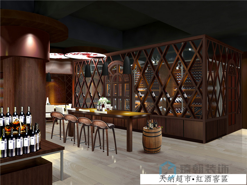 3000平公明進口食品超市裝修設計案例