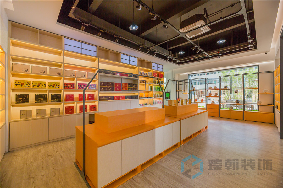 500㎡米好茶倉展廳設(shè)計裝修