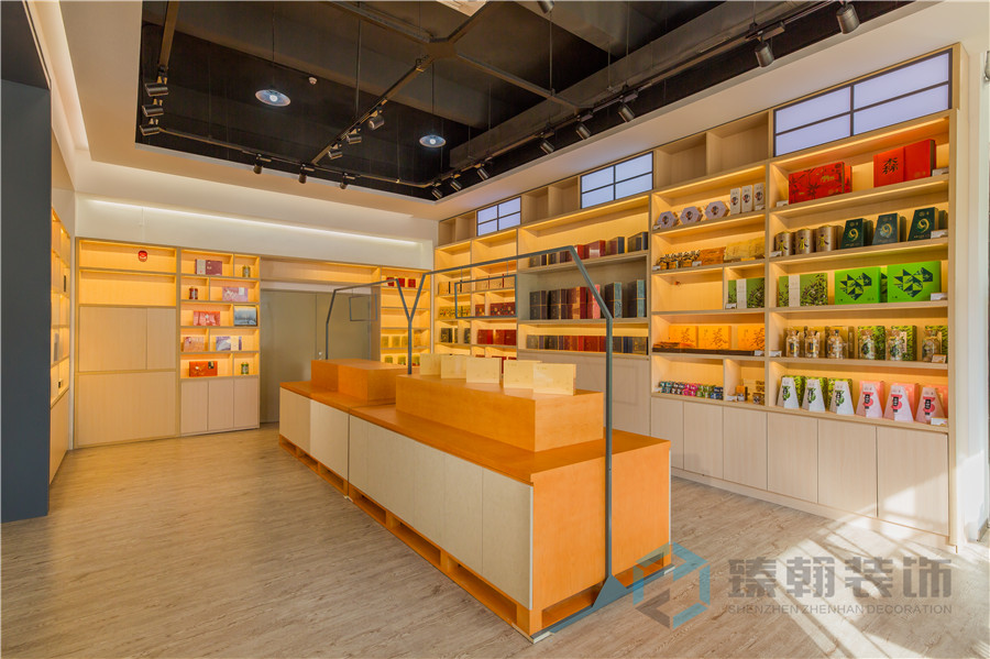 500㎡米好茶倉展廳設(shè)計裝修