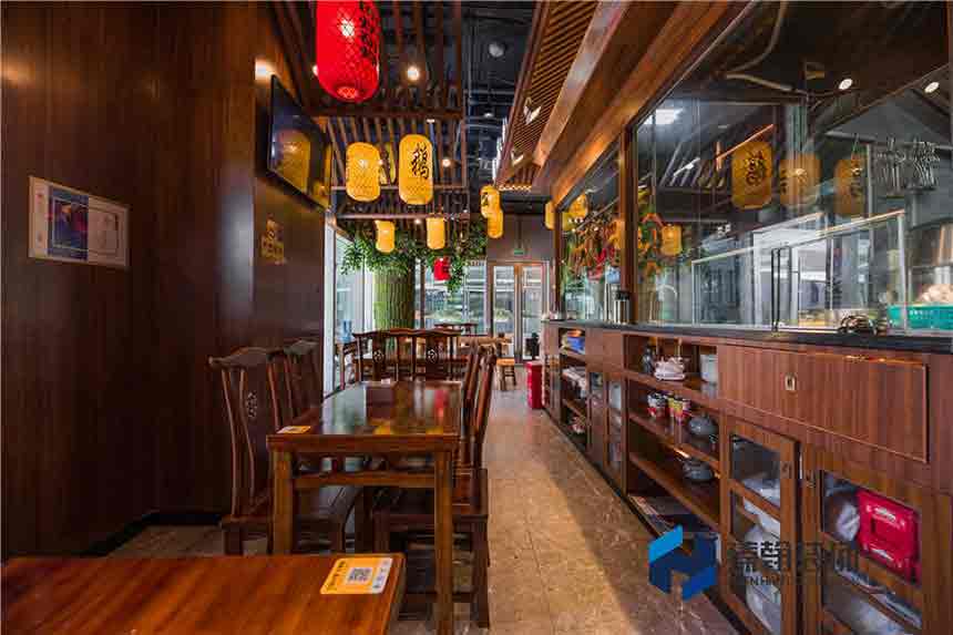 100平南山前海鵝滿分店設(shè)計裝修