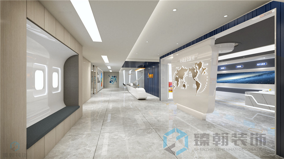 1000㎡眾騰物流展廳設(shè)計